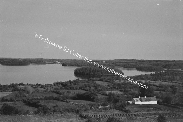 LOUGH KEY FROM ROCK OF DOON GENERAL VIEW FROM HILL ABOVE ROAD